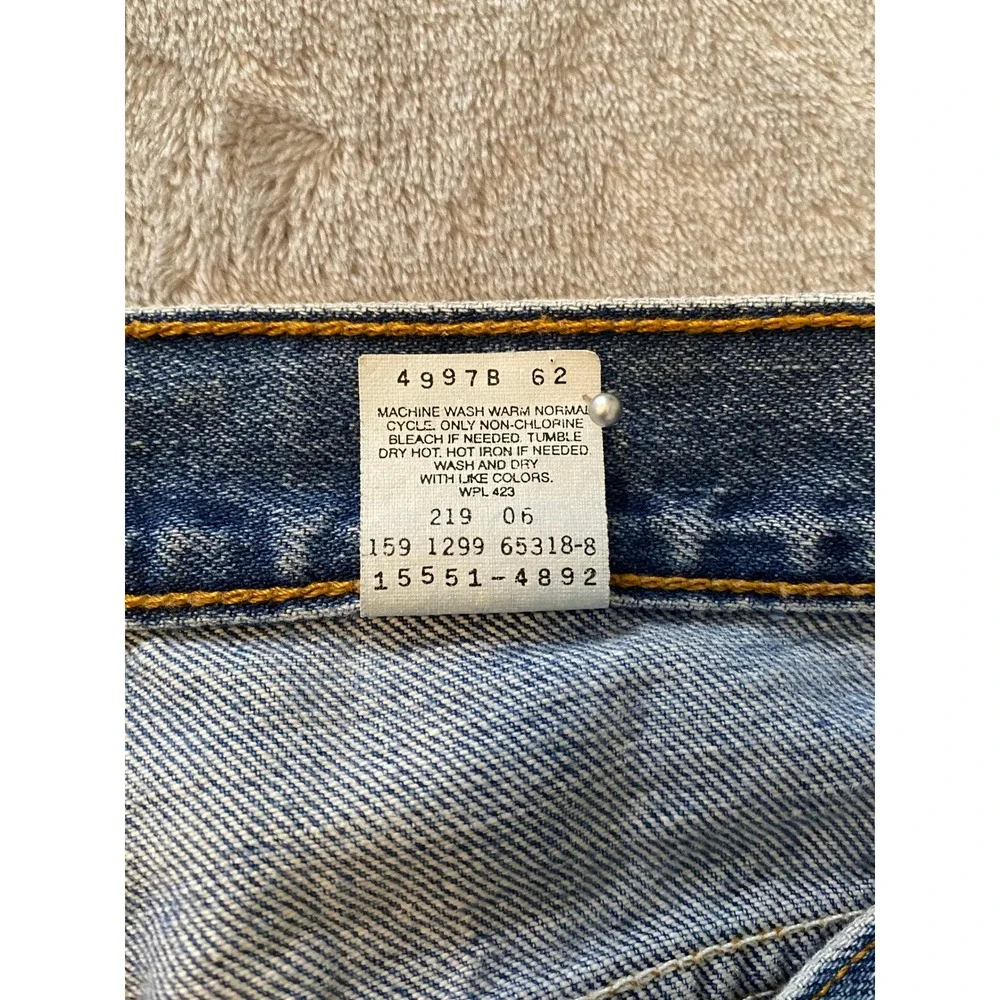 VTG Levi's Jeans Sz 10 S Faded Blue 550 Relaxed Fit Tapered Leg High Rise 90s‎
